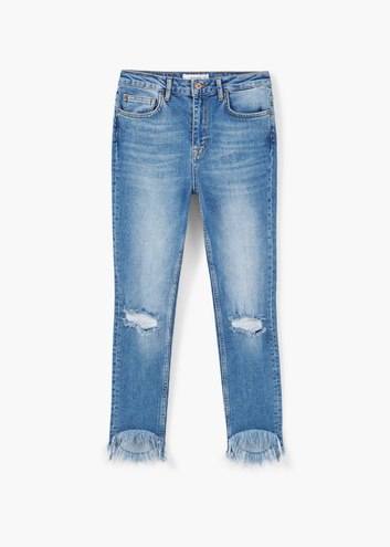 Модные тенденции весны 2016: джинсы с бахромой