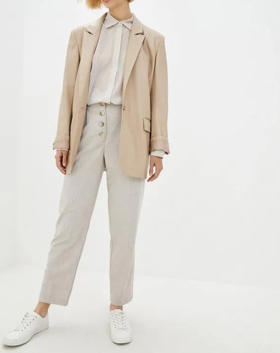 Кожаный пиджак Motrya