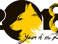 Открытки на год желтой собаки 2018