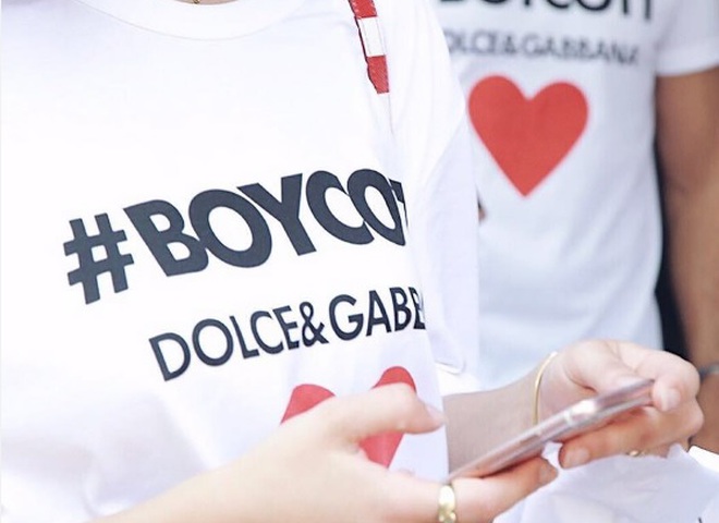 Бойкот Dolce & Gabbana