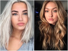 Фарбування волосся зима блонд