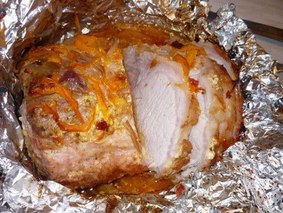 Свинина в фольге с овощами Свинина в фольге с овощами