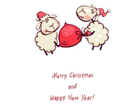 Счастливого Рождества и года овцы 2015