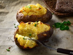 Омлет в картофельных чашечках Омлет в картофельных чашечках