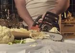Как сделать Ужин бензопилой!!!