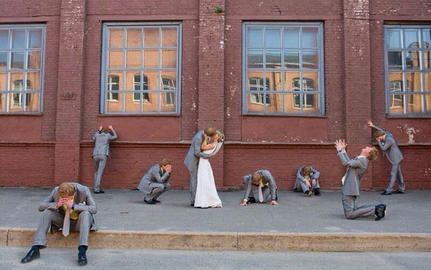 Как не стоит фотографироваться на свадьбе