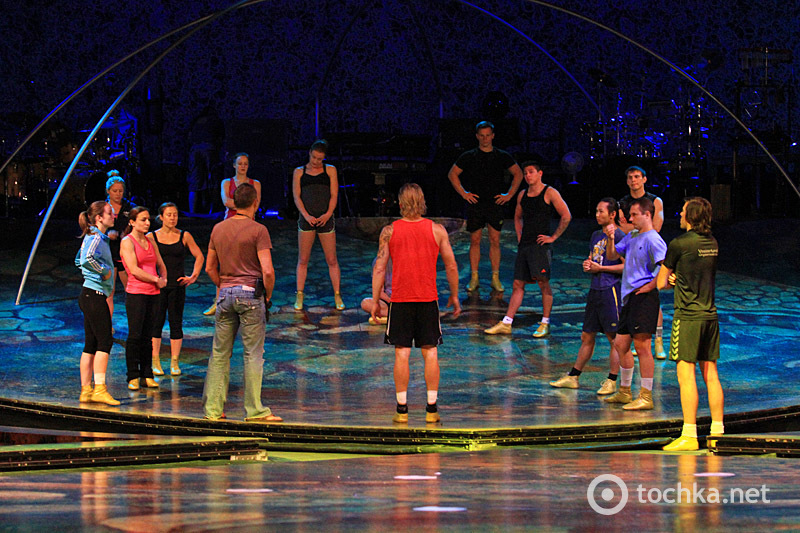 Cirque du Soleil, репетиція