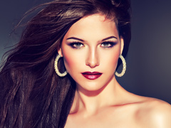 Идей макияжа с бордовыми губами