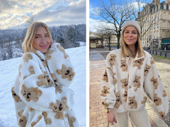 Инфлюенсеры носят новую трендовую куртку и изображением мишки Тедди: где ее искать