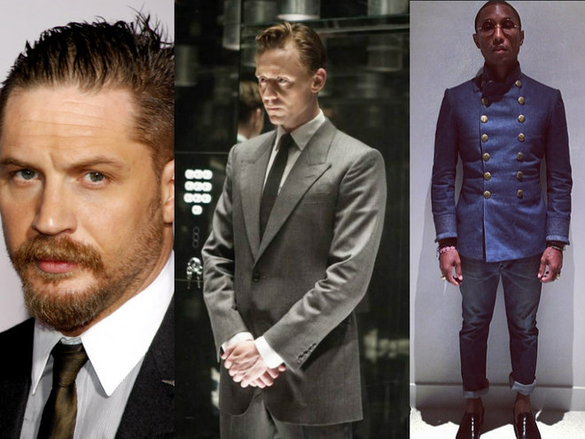 Том Харди, Том Хиддлстон, Фаррелл Уильямс