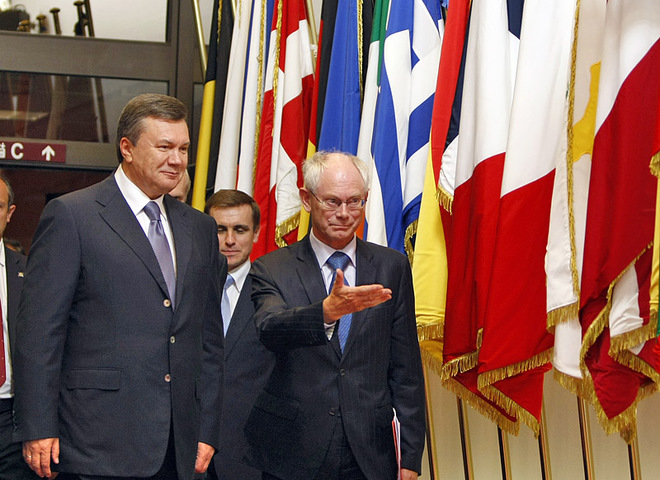 Виктор Янукович в Брюсселе