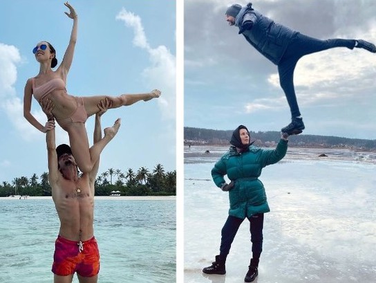 Екатерина Кухар и Александр Стоянов; Маша Ефросинина и Тимур Хромаев