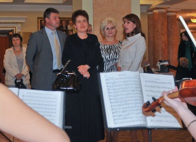 Людмила Янукович перед мюзиклом