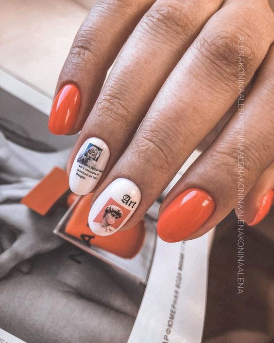 Маникюр поп-арт и оп-арт