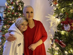 Алла Мазур с сыном