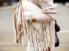 Как носить вещи с бахромой: 4 стильных образа Оливии Палермо