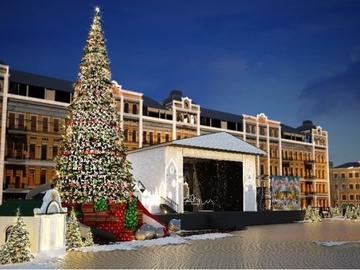 Новости города: на главную ёлку столицы повесят тысячу дизайнерских игрушек