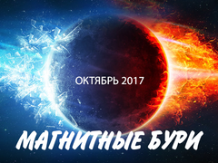 Магнітні бурі у жовтні 2017