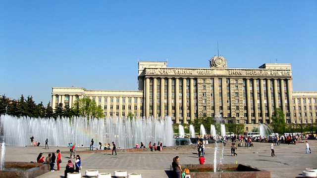 5 крупнейших городских площадей в мире: Московская площадь, Санкт-Петербург, Россия