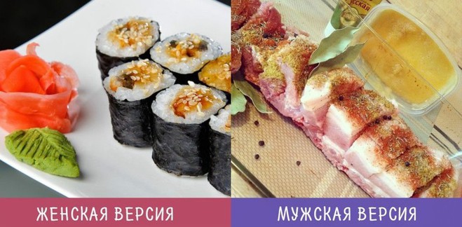 Взгляд на вещи мужчиной и женщиной