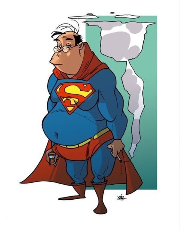 Весёлая подборка "Супергерои на пенсии"