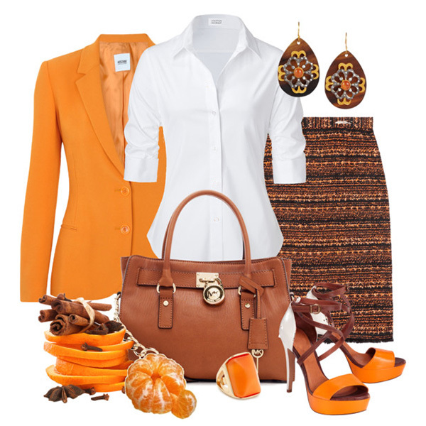 Оранжевый цвет - как и с чем носить