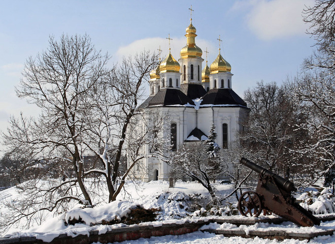 Чарівна зима в містах України