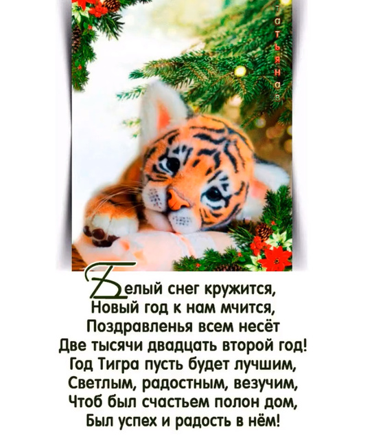 Пожелания на Новый год тигра