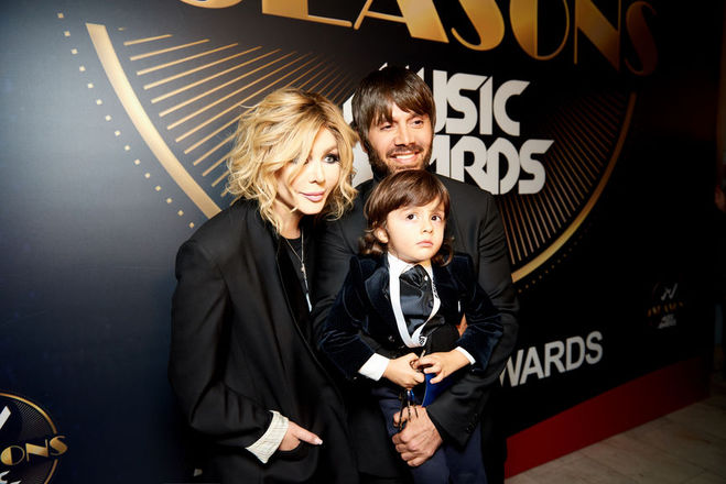 Ірина Білик з чоловіком і сином