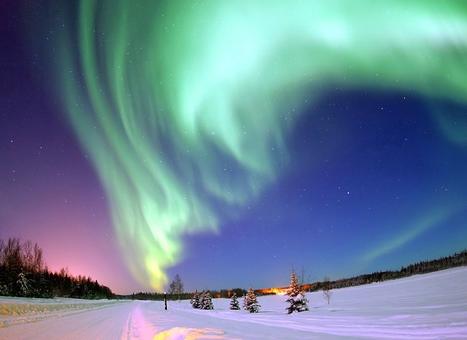 Что нужно увидеть зимой: Северное сияние в Финляндии 
