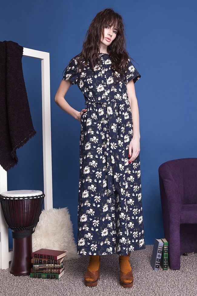 Длинные платья на лето 2016: цветочный принт от ANNA YAKOVENKO