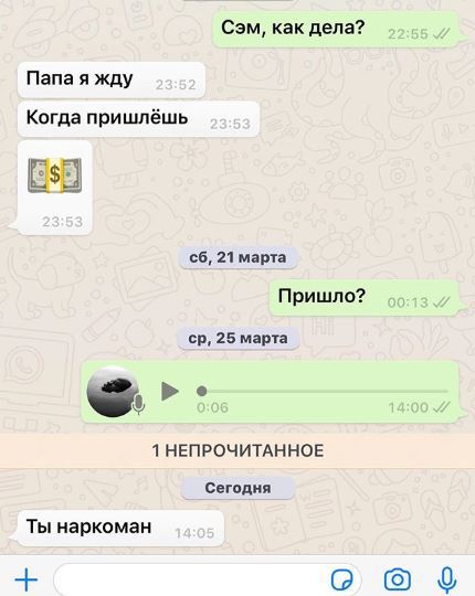 Переписка Гуфа с сыном Сэмом