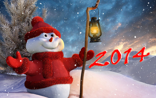 Открытки на Новый год 2014