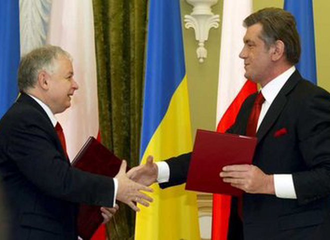Виктор Ющенко и Лех Качинский