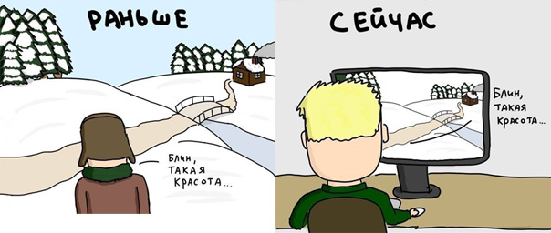 Зима раньше и сейчас