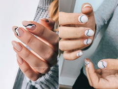 Еще один тренд лета 2020: маникюр с аккуратными линиями