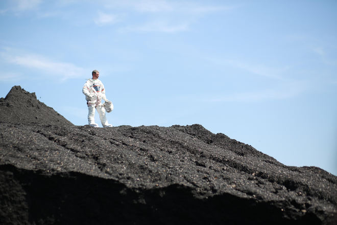 Арсен Мірзоян на зйомках кліпу "Незнайомці"