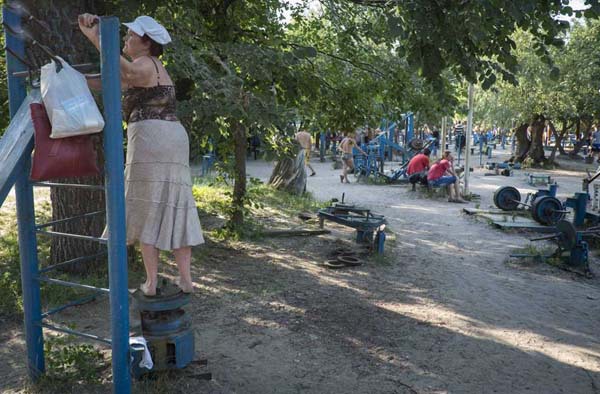 Суровая качалка в Киеве