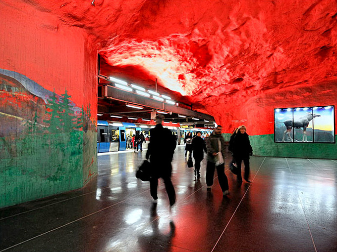 Самое необычное метро в Стокгольме