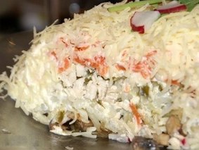 Салат с шампиньонами Салат с шампиньонами