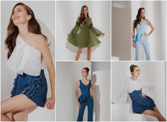 Алла Костромичева в лукбуке бренда ELENA GURANDA