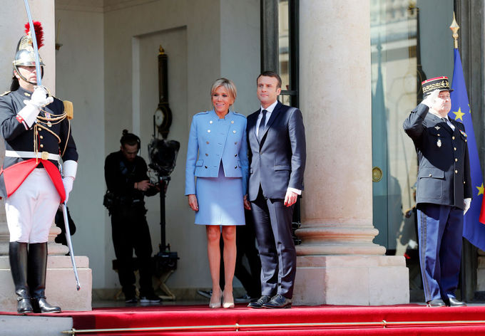 Стиль Брижит Макрон на инаугурации президента Франции