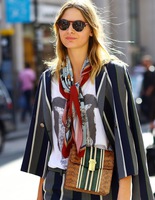  Как носить объемный шарф: street-style примеры