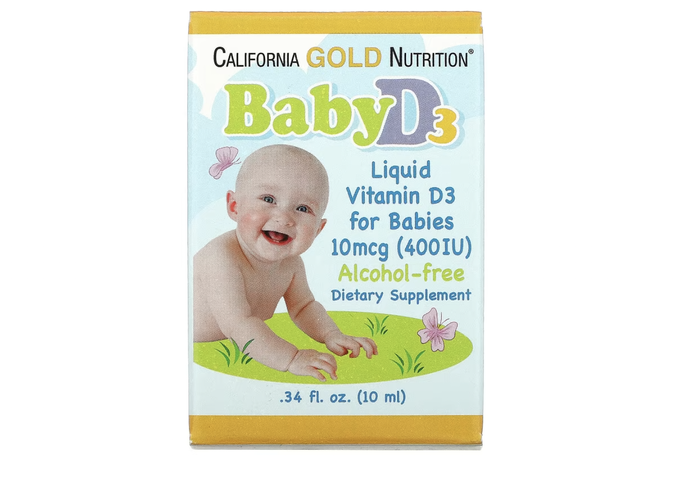 Рідкий вітамін D для дітей California Gold Nutrition
