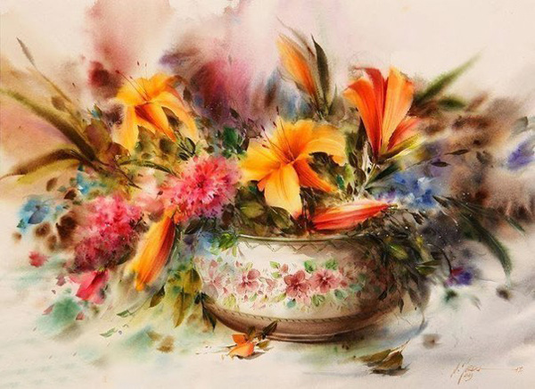 Акварельные шедевры Mohammad Yazdchi