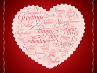 Симпатичная открытка на День Святого Валентина 2015