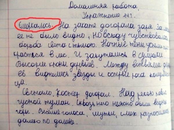 Шедевры из школьных тетрадей