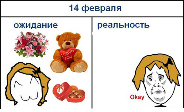 Фууу комиксы про день Св. Валентина