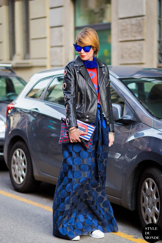 Как и с чем носить юбку осенью 2016: стритстайл образы