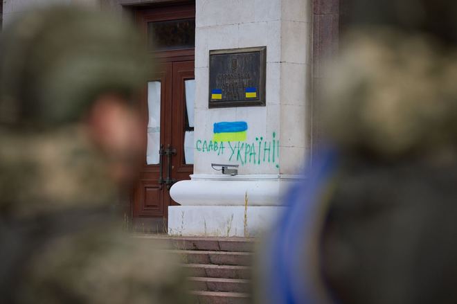 Володимир Зеленський у звільненому Херсоні